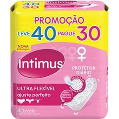 Protetor Diario Intimus Ultra Flexivel Sem Abas Sem Perfume Leve 40 Pague 30