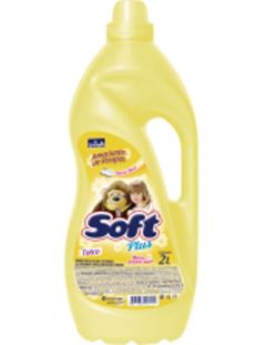 Amaciante Soft Plus Talco Amarelo Frasco 2l