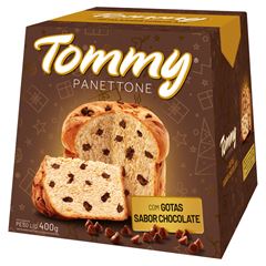 PANETTONE COM GOTAS DE CHOCOLATE TOMMY CAIXA 400G