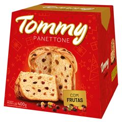 PANETTONE COM FRUTAS TOMMY CAIXA 400G