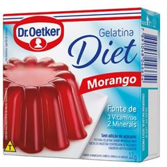 GELATINA DIET MORANGO DR OETKER 01X12G