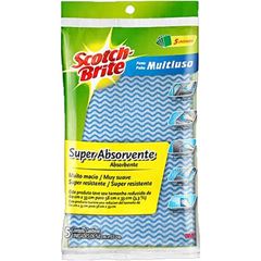 Pano Multiuso Azul Scotch-Brite com 5 unidades