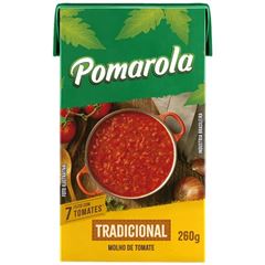Molho Tomate Pomarola 260G Tradicional Tetra Pak